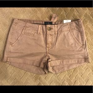 NWT American Eagle Shortie Khaki Shorts